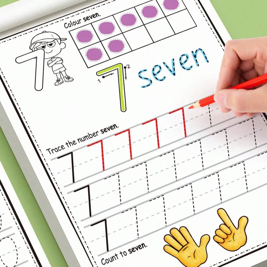 "Numbers Workbook 0-30: Comprehensive Number Tracing, Writing, Counting & Coloring Practice, Ideal For Early Math Skill Development & Numerical Literacy"