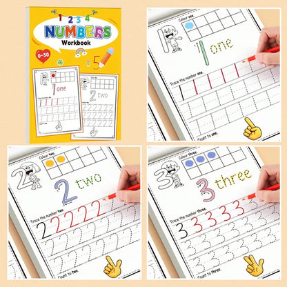 "Numbers Workbook 0-30: Comprehensive Number Tracing, Writing, Counting & Coloring Practice, Ideal For Early Math Skill Development & Numerical Literacy"