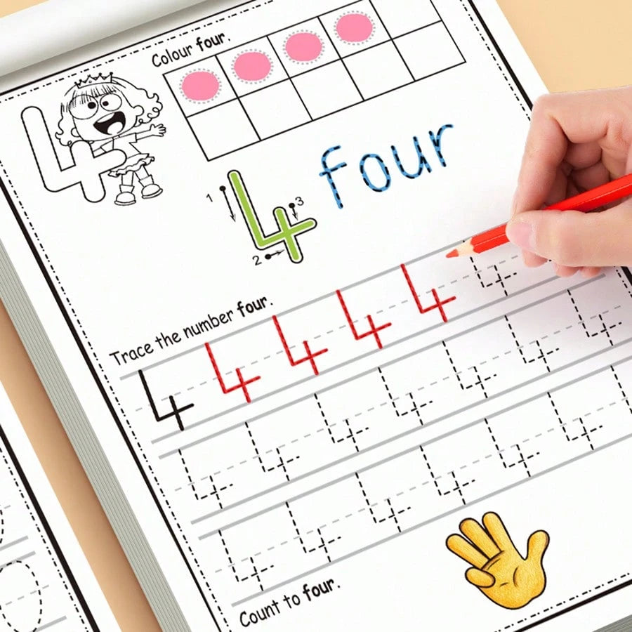 "Numbers Workbook 0-30: Comprehensive Number Tracing, Writing, Counting & Coloring Practice, Ideal For Early Math Skill Development & Numerical Literacy"