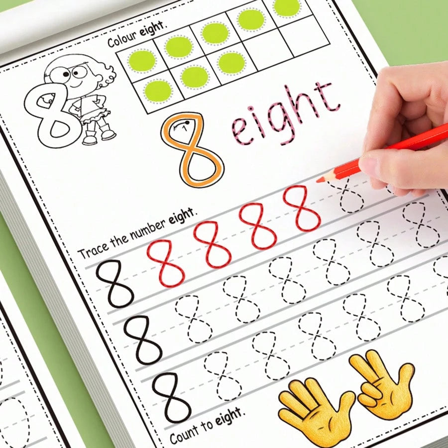 "Numbers Workbook 0-30: Comprehensive Number Tracing, Writing, Counting & Coloring Practice, Ideal For Early Math Skill Development & Numerical Literacy"