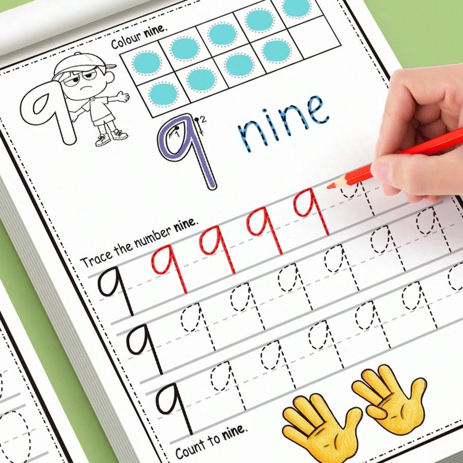 "Numbers Workbook 0-30: Comprehensive Number Tracing, Writing, Counting & Coloring Practice, Ideal For Early Math Skill Development & Numerical Literacy"