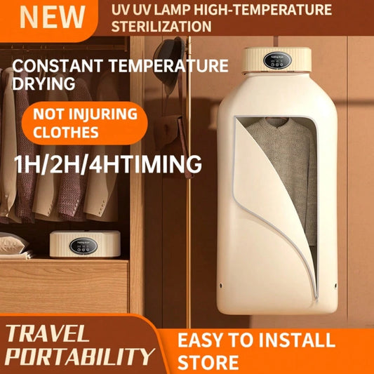 OBOVAY Portable Clothes Dryer Folded Electric Clothing Dryer Multifunctional Intelligent Timed Warm Laundry Dryer With Remote Control