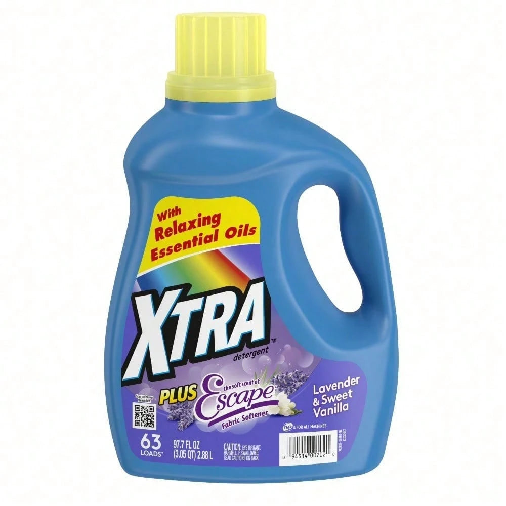Odor-Fighting Laundry Detergent| Eliminates Tough Sweat & Body Odor, Lavender & Sweet Vanilla, For Family Use