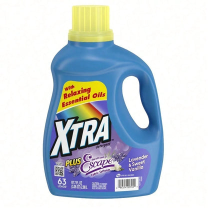 Odor-Fighting Laundry Detergent| Eliminates Tough Sweat & Body Odor, Lavender & Sweet Vanilla, For Family Use