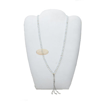 Opaque Moonstone 99 Beads greek Divider Design Flower Tassel 8 mm