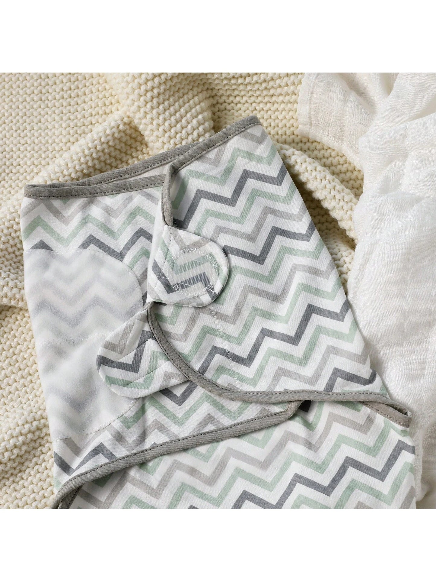Organic Swaddle Sacks For Newborn- Baby Swaddles 0-3 Months, 3-Pack Newborn Swaddle Sack, Gray Stripe & Animal World, Baby Swaddle Blanket Wrap