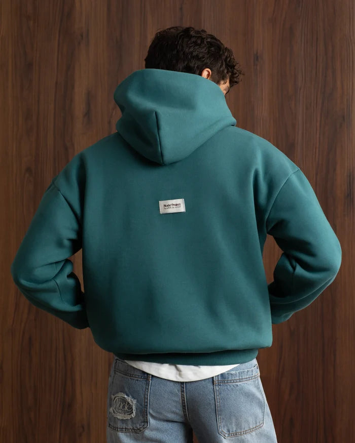 Origins Hoodie Bottle Green