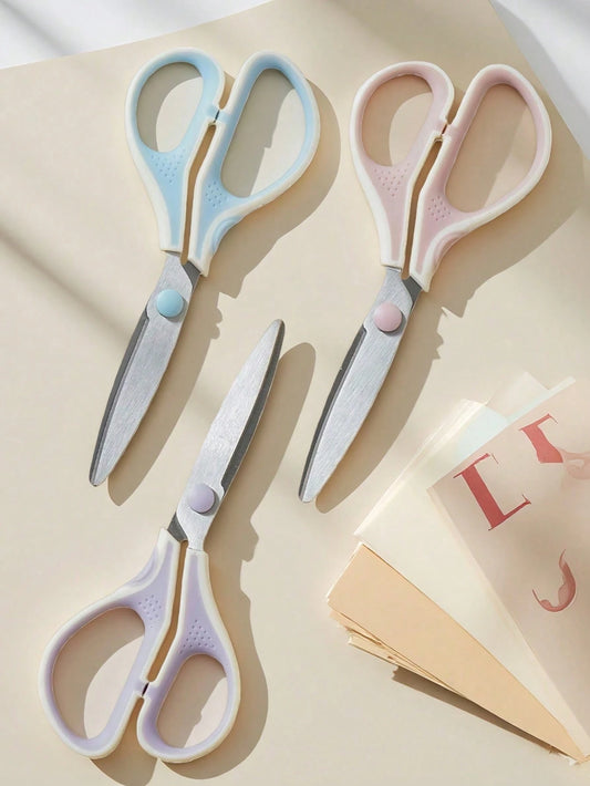 (Oule) Multi-Purpose Stainless Steel Scissors For School, Office And Home Use- Durable, Portable, Multi-Purpose Craft And Paper Cutting Tool With Comfort Handle, Stationery, Office Supplies