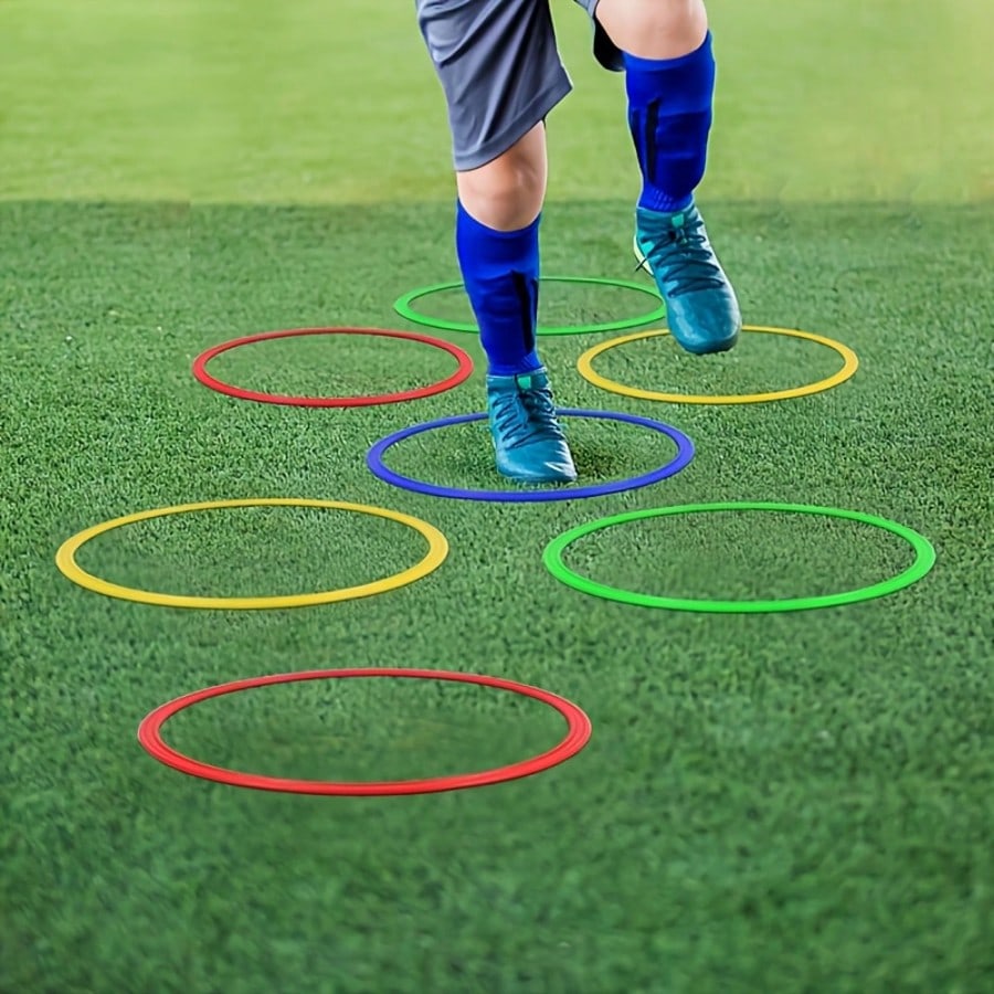 Outdoor Sports Agility Ladder Set| Perfect Football/Rugby Training Equipment Set- Includes Agility Ladder, Resistance Parachute, Multiple Markers/Training Cones And Storage Bag| Suitable For Speed