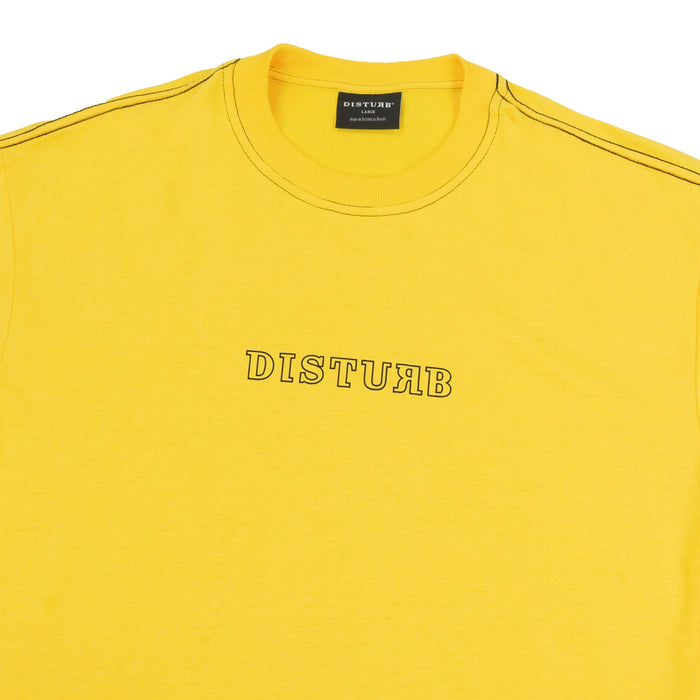 Outline Logo T-Shirt In Yellow - Four Street