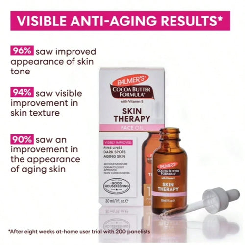 Palmer's Cocoa Butter Formula Skin Therapy Oil For Face Rosehip Fragrance 1 Fl Oz Vitamin C & Retinol Glow Treatment