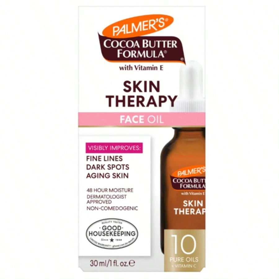 Palmer's Cocoa Butter Formula Skin Therapy Oil For Face Rosehip Fragrance 1 Fl Oz Vitamin C & Retinol Glow Treatment
