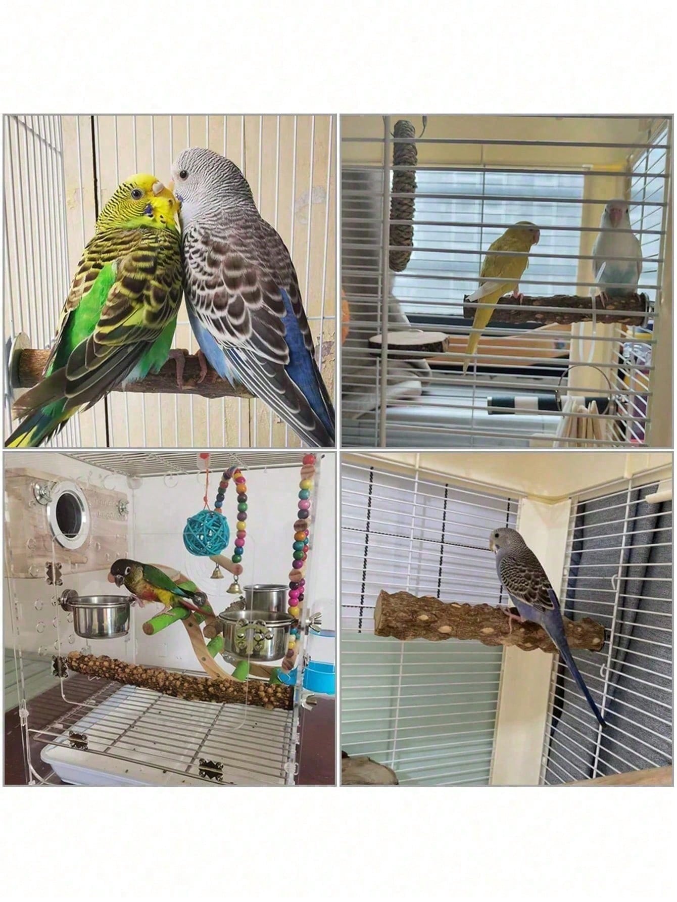 Parrot Perch, Bird Claw Grinding Stick, Cage Platform Toy, Bird Cage Accessories, Suitable For Budgies, Long-Tailed Parrots, Cockatiels, Lovebirds, Optional Quantity: 1/2/3/4/5/10pcs