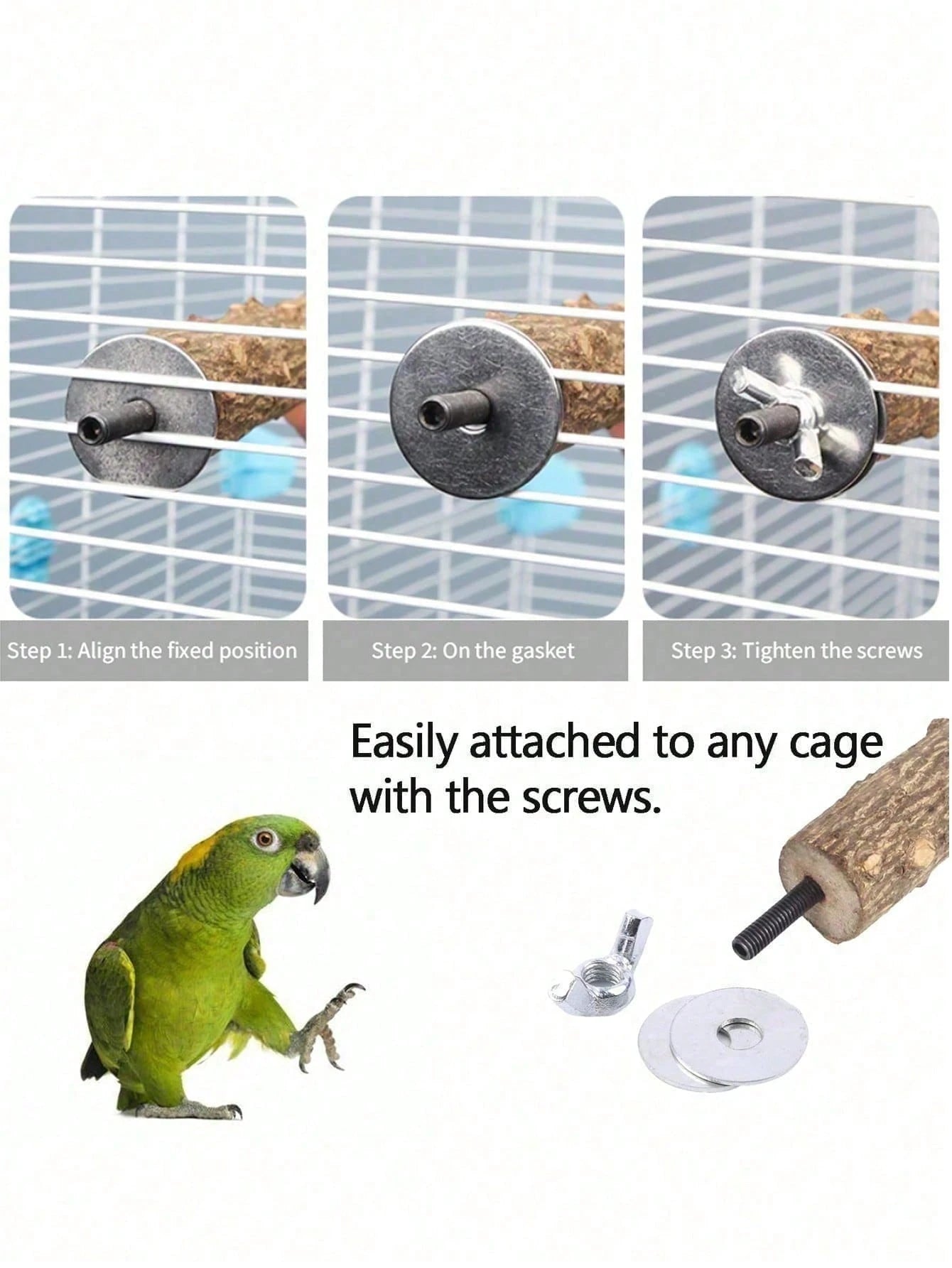 Parrot Perch, Bird Claw Grinding Stick, Cage Platform Toy, Bird Cage Accessories, Suitable For Budgies, Long-Tailed Parrots, Cockatiels, Lovebirds, Optional Quantity: 1/2/3/4/5/10pcs