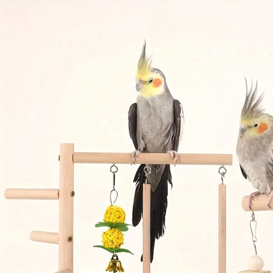 Parrot Stand, Bird Ladder Ladder Parrot Starling Toy Autumn Bird Stand Platform, No Need To Use Electricity Or Batteries