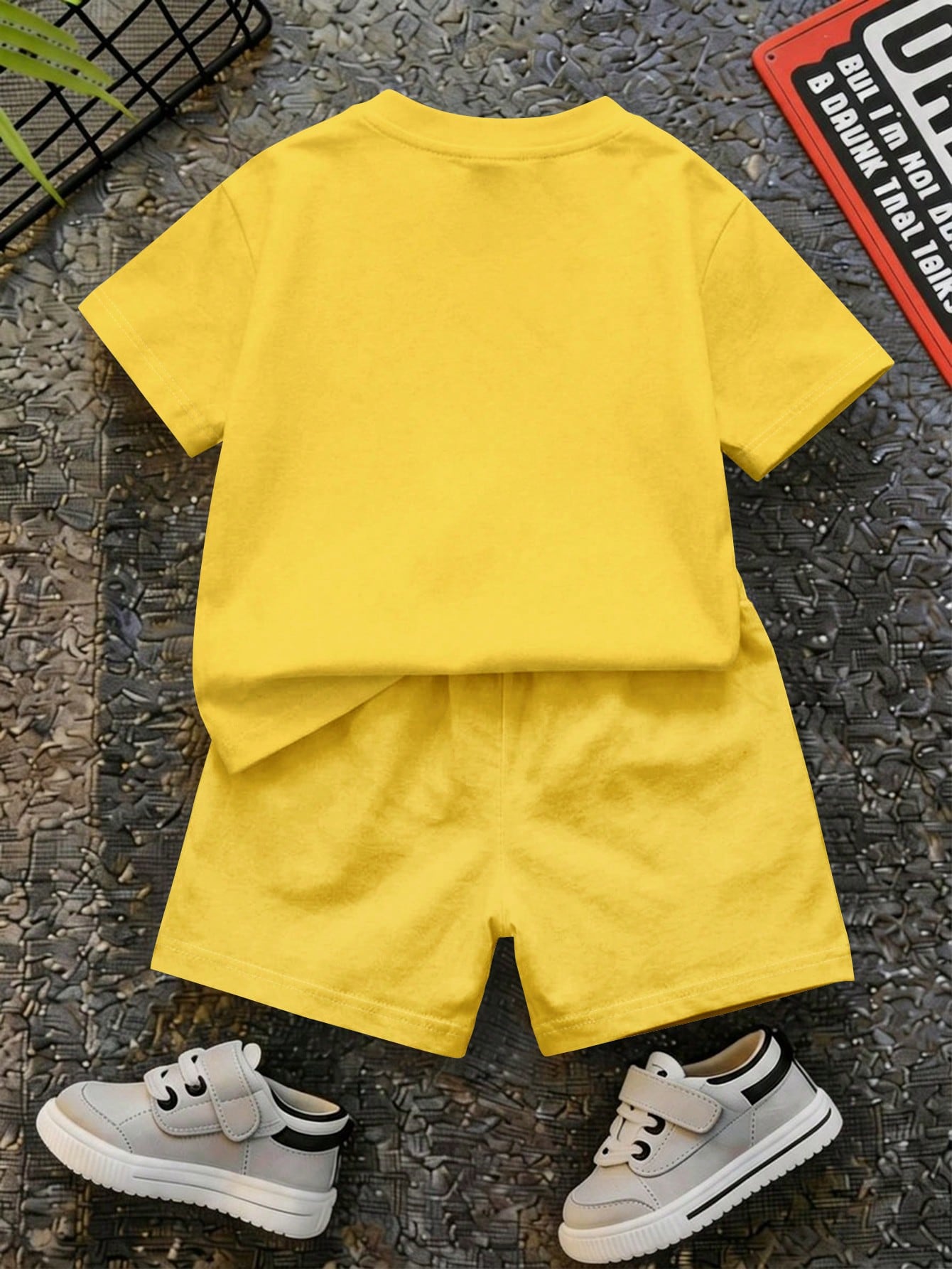 PAW Patrol Baby Boy Casual Minimalist T-Shirt Set Suitable For Summer, Classic Cute Brave Anime Pattern Print, Chase, Rubble, Puppy Patrol Beach Butter Yellow