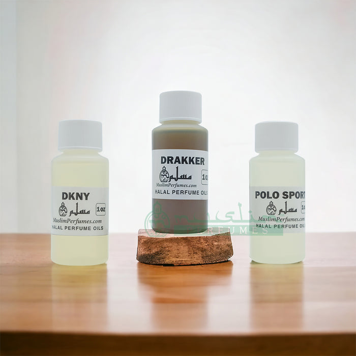Perfume Set - Drakkar, Polo Sport, DKNY - 1 oz.