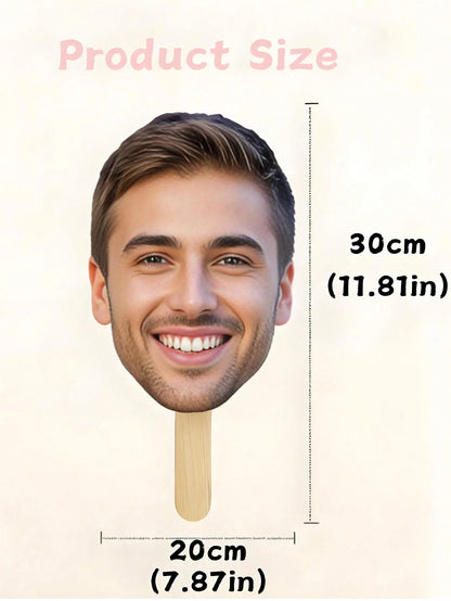 Personalized Custom Face Handheld Prop, Bachelor Party, Custom Big Head Handheld Prop, Birthday Party, Gift For Him/Her, Boyfriend, Girlfriend, Party Decoration