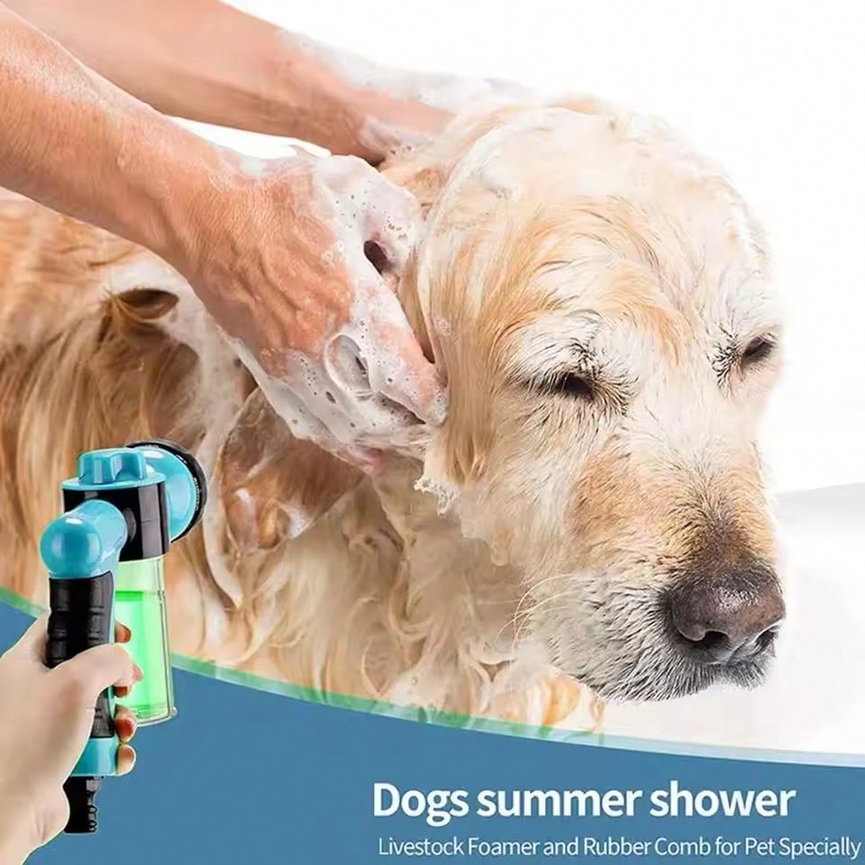 Pet Horse Shower Sprayer Adjustable High-Pressure Sprayer Nozzle Hose Dog Shower Gun Wash Garden Animal Horse Car Cleaning Tool