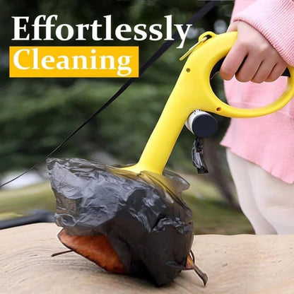 Pet Pooper Scooper, Dog Waste Picker, 2 Rolls Waste Bags, Portable Pet Cleaner, Dog Walking Essential, Hygienic Poop Tool, Outdoor Pet Accessory, Dog Mom Must Have
