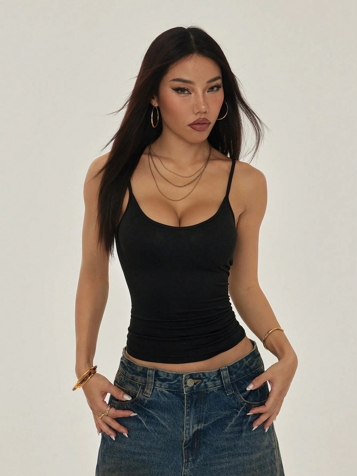 PETITE Mustard Yellow Casual Knitted Cami With Spaghetti Straps And Backless Design Y2k Tops Tank Top Summer 2000s Clothes Women,Petite Women