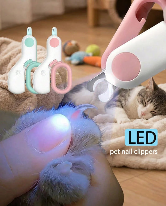 PETSIN 1pc Mini Nail Clipper With Light For Cats And Dogs, Suitable For Trimming Nails