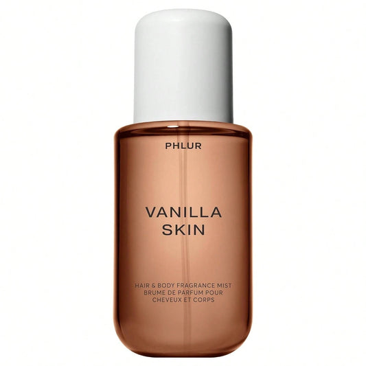 PHLUR Vanilla Skin Fragrance Spray, With Vanilla Theme, Combines Fruit Fragrance And Creamy Feeling, Sweet, Warm And Super Healing. It Is Suitable For Daily Use Or Gift Giving. Enhance The Atmosphere