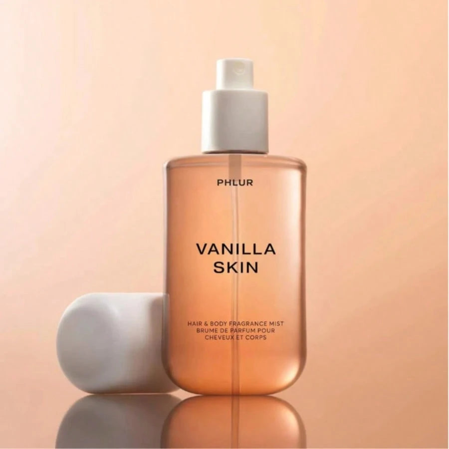 PHLUR Vanilla Skin Fragrance Spray, With Vanilla Theme, Combines Fruit Fragrance And Creamy Feeling, Sweet, Warm And Super Healing. It Is Suitable For Daily Use Or Gift Giving. Enhance The Atmosphere