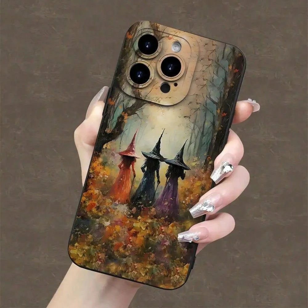 Phone Case: Forest Witch Creative Pattern, New Angel Eye Mobile Phone Case, Fun, Simple And Fashionable Personality For Men And Women Suitable For IPhone Mobile Phone Case,Suitable For IPhone17 Air