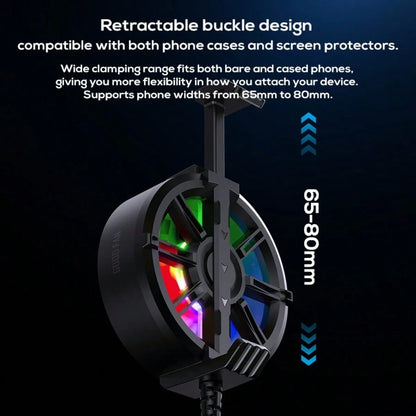 Phone Cooler Magnetic Back Clip Silent Semiconductor Cooling Phone Heat Dissipation Fan