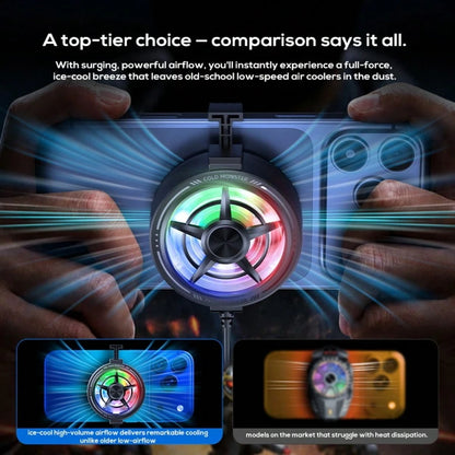 Phone Cooler Magnetic Back Clip Silent Semiconductor Cooling Phone Heat Dissipation Fan