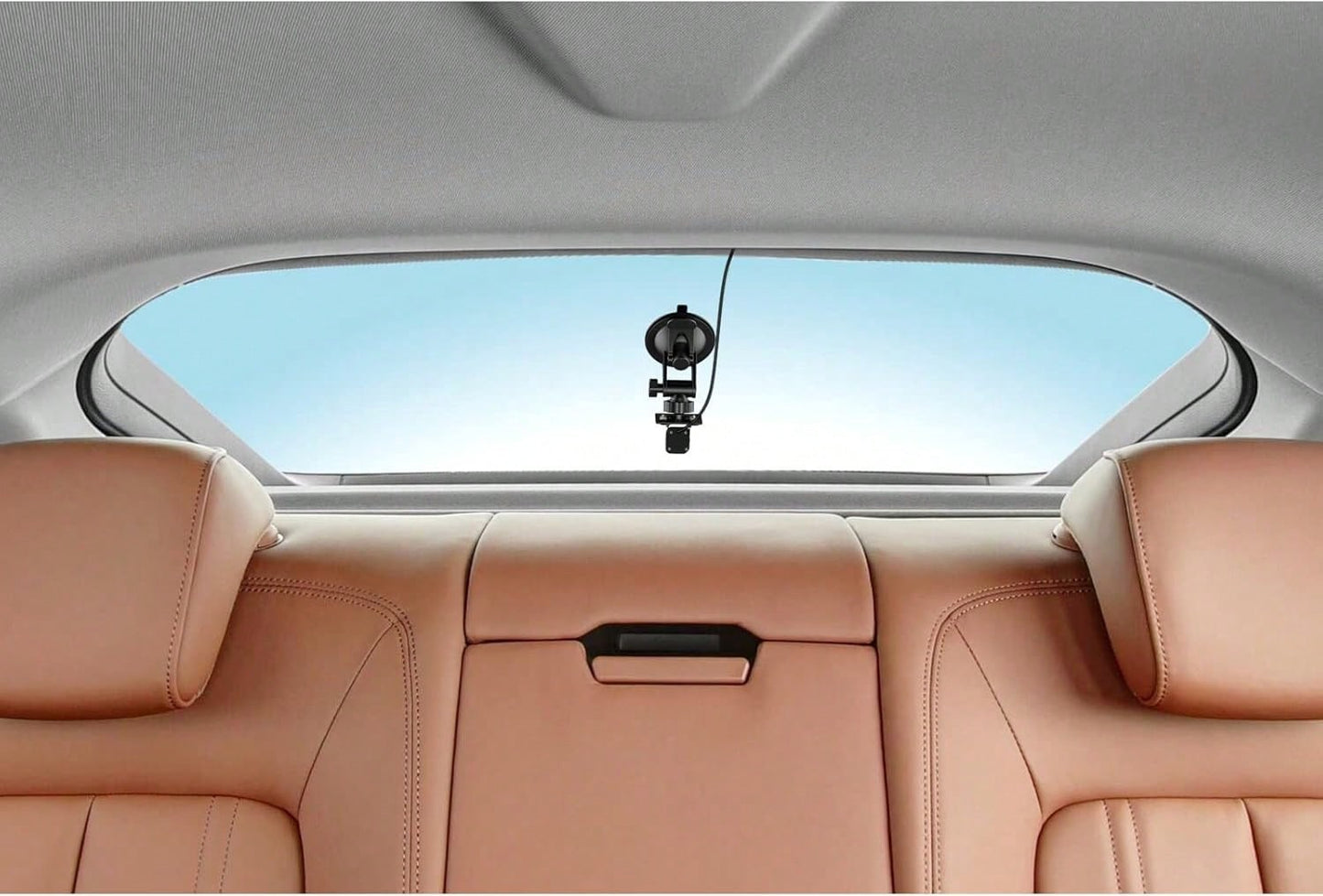 Pixelman Rear Camera Holder, Dash Cam Mount For Rear Windshield, Car Recorder Backup Bracket For Rearview Mirror, Reverse Camera Mount For SUV, Truck, RV, Auto