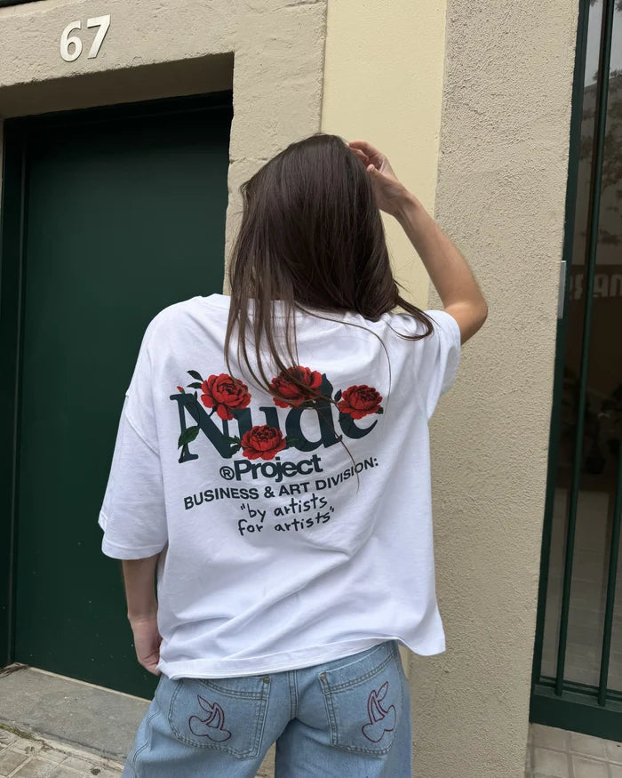 Play With Logo Tee White