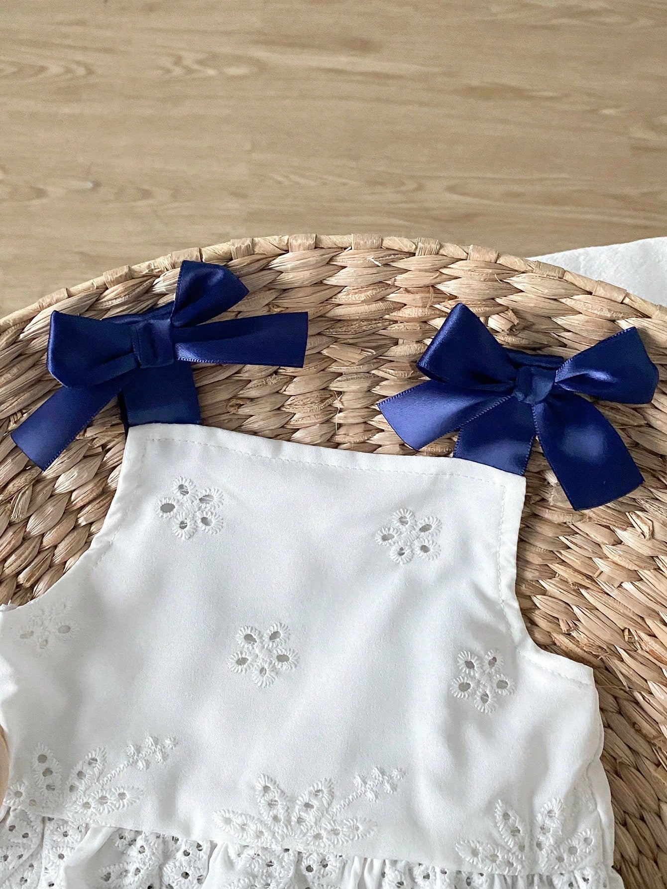 Playful Pals 2 Pacs Baby Girl Toddler/New Born 0-3 Years Old Spring/Summer Casual Daily Cute Vacation Striped Bow Pattern Camisole Top + Shorts Set