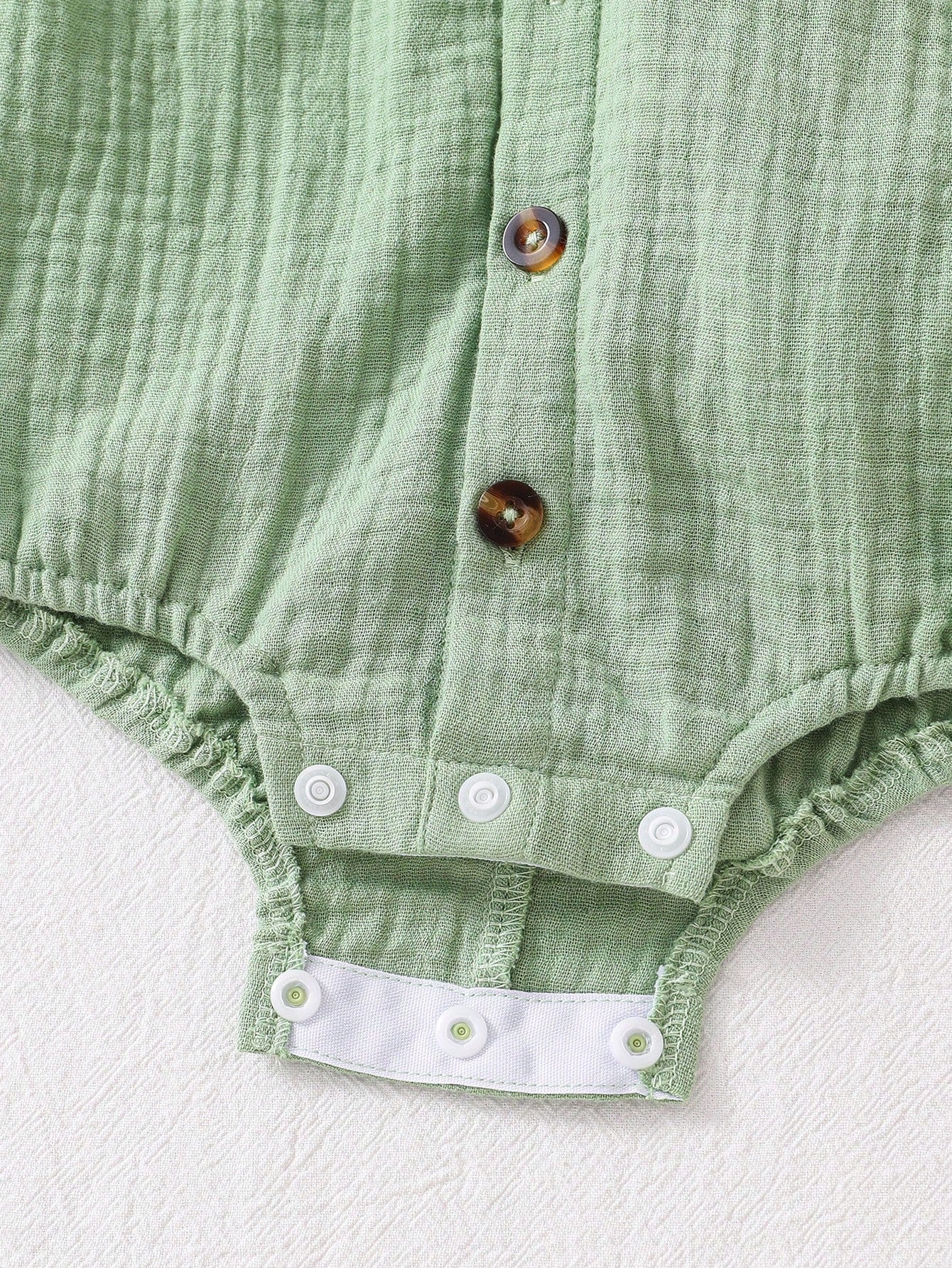 Playful Pals 2pcs Baby Boys Summer Green Soft Cotton Dinosaur Bodysuit Dinosaur Hat Set, Cute Style