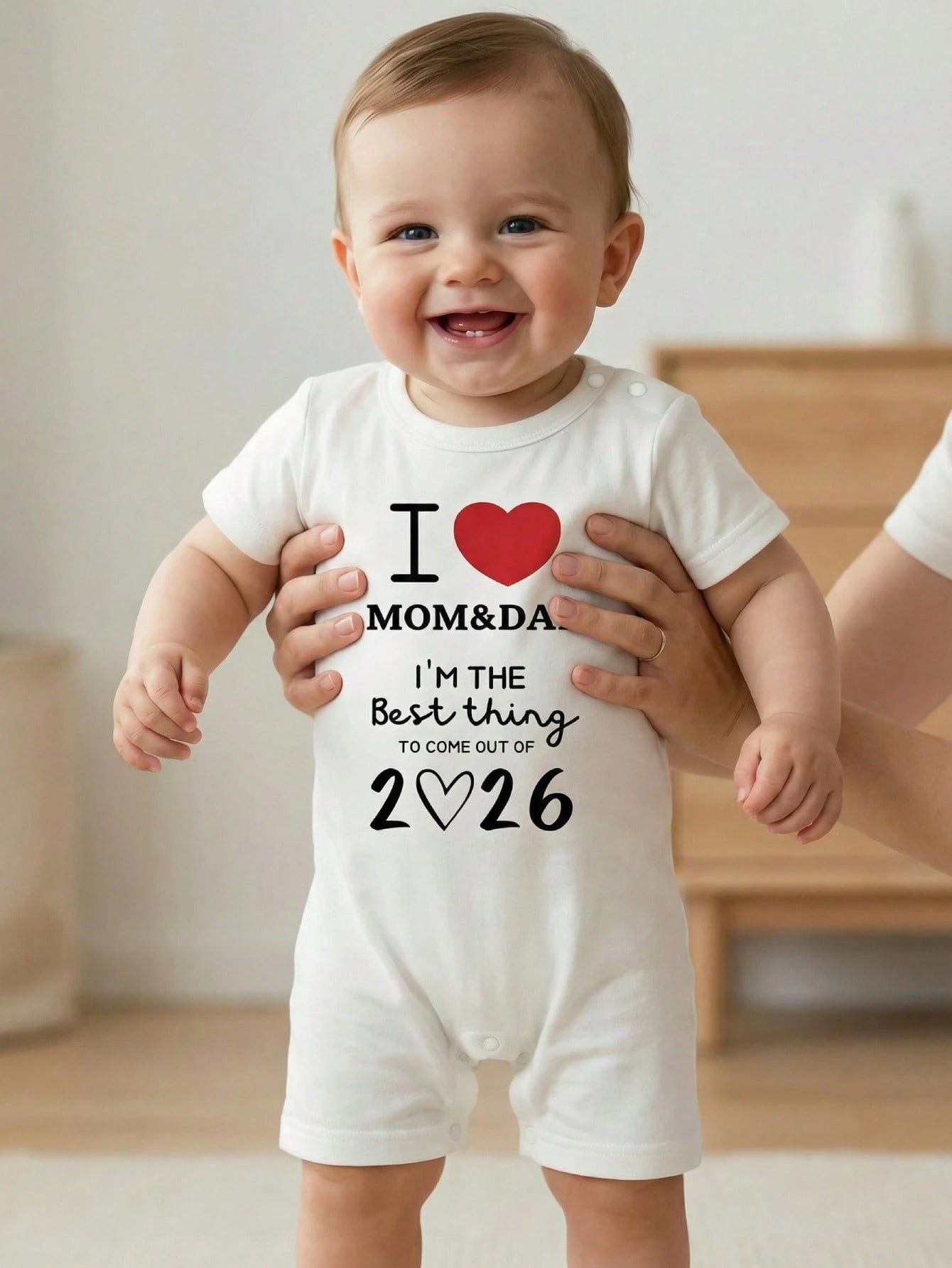 Playful Pals Baby Boy Striped Bear Print Short Sleeve Romper, Casual Outfit Suitable For Spring/Summer Holidays