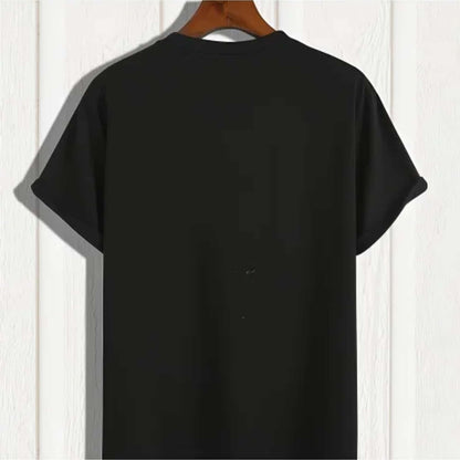 Plus Size Women's Printed T-Shirt- Black Pumpkin Leopard Print, Soft And Breathable Cotton Crew Neck- Autumn Halloween Thanksgiving Casual Wear