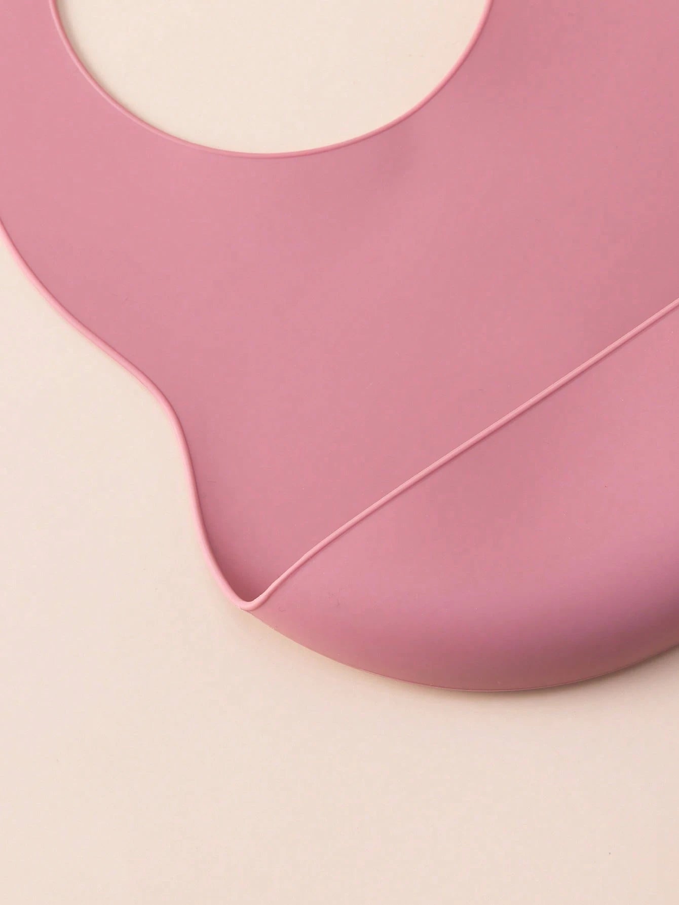 PopLittleOne 1pc Baby Silicone Bib, Solid Color Baby Tableware, Adjustable Baby Bib, Feeding Training Baby Supplies, Waterproof Baby Bib