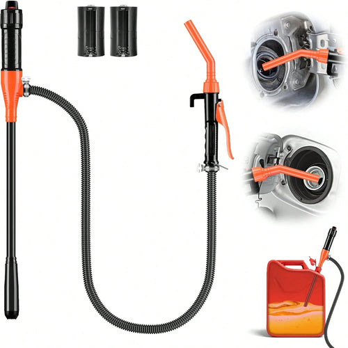 Portable Battery Electric Fuel Transfer Pump 2.8 GPM- Must-Have Garage Tool Fast Siphon Liquid Extractor, Perfect Gift For Men Dad, For Vehicles Boats Lawn Equipment