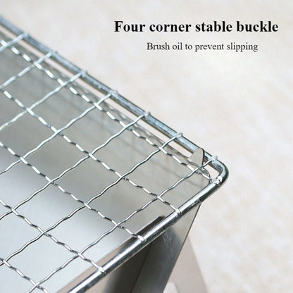 Portable Folding Campfire Stove- Stainless Steel Outdoor BBQ Grill And Fire Pit For Camping, Backyard, Picnics- Lightweight And Durable, Easy To Assemble And Disassemble, Portable Camping Stove, Pic