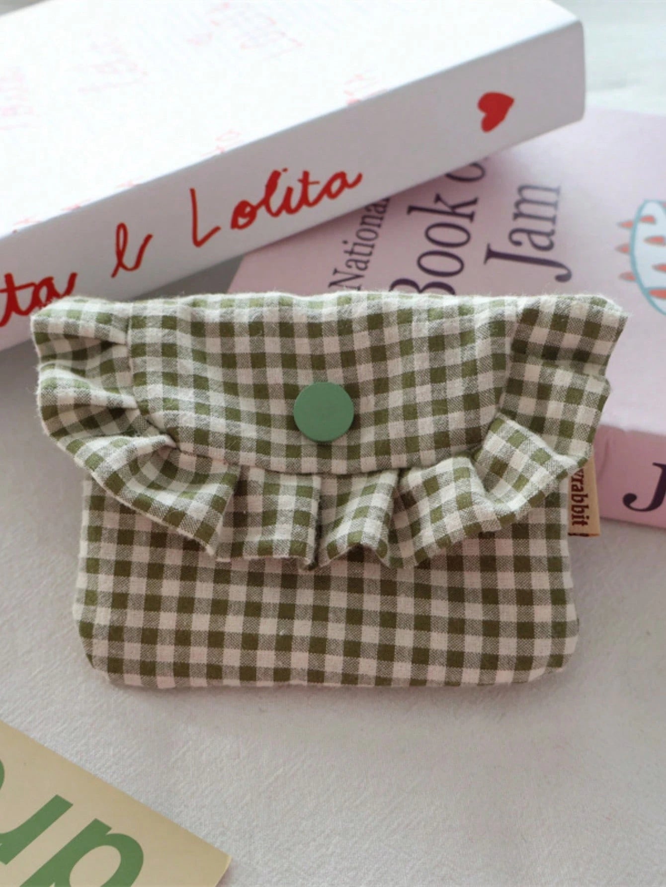 Portable Lace Plaid Coin Purse, Cute Ladies' Carry-On Makeup And Essentials Organizer Pouch, Travel Toiletry Bag And Document Holder, Fashionable Mini Wallet, Key Chain Coin Pouch, Autumn Travel Walle