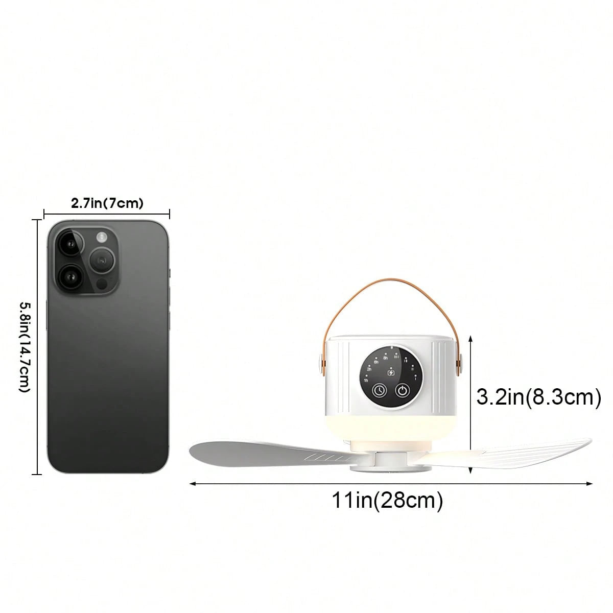 Portable LED Camping Light With Fan, Remote Control, Smart Timer, Rechargeable Hanging Fan, Suitable For Outdoor Camping, Travel, Bedroom, Dorm, Back To School, Summer Cooling Essential, Multi-Functio