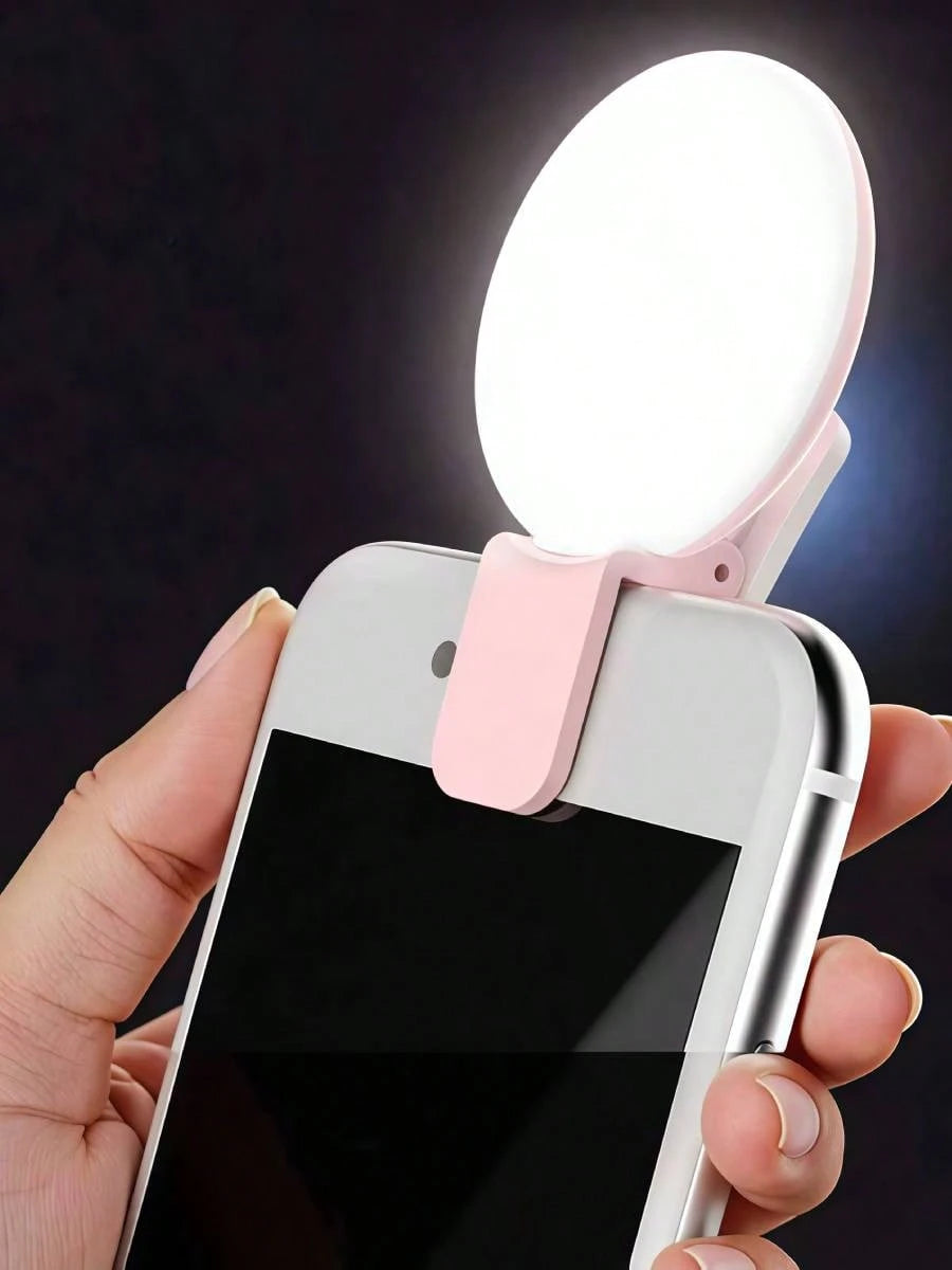 Portable LED Selfie Ring Light Mirror Lamp, Portable Lighting Lamp, Beauty Halo Light For Photography, Live Streaming Clip Light Selfie Light, LED Light, Night Light, Reading Light, Suitable For Campi