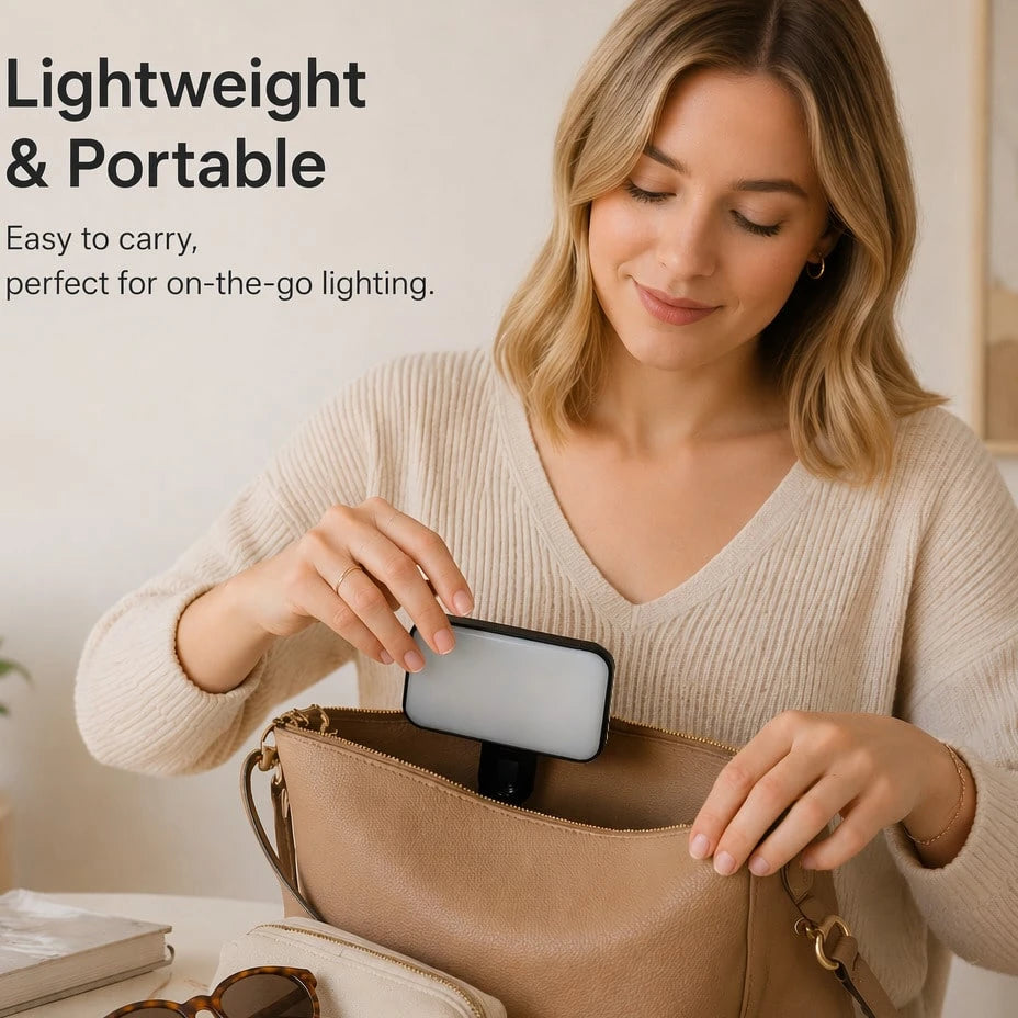 Portable Selfie Fill Light With Clip, Suitable For Phone Camera, Video Conference, 3 Lighting Modes, Rechargeable, Compact, Fit For Laptop/Phone/Tablet/Zoom Call/Makeup, Ideal For Selfie And Live Stre
