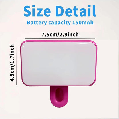 Portable Selfie Fill Light With Clip, Suitable For Phone Camera, Video Conference, 3 Lighting Modes, Rechargeable, Compact, Fit For Laptop/Phone/Tablet/Zoom Call/Makeup, Ideal For Selfie And Live Stre
