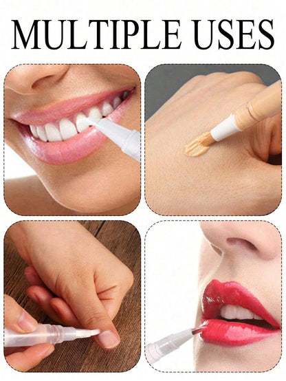 Portable Travel Liquid Foundation Refill Pen, Disposable Empty Tube, Suitable For Primer, Cuticle Oil And Acne Serum