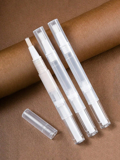 Portable Travel Liquid Foundation Refill Pen, Disposable Empty Tube, Suitable For Primer, Cuticle Oil And Acne Serum