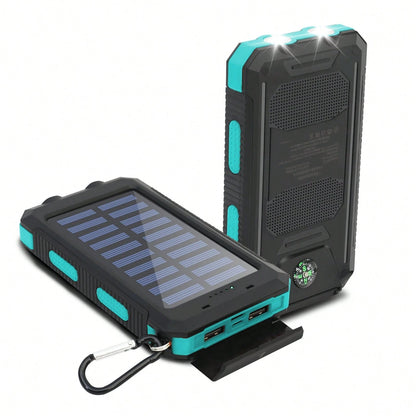 Power-Bank-Solar-Charger- 8000mAh Portable Charger,Solar Power Bank,External Battery Pack, Built-In Super Bright Flashlight,Solar Charger For Cell Phone, Portable Solar Power Bank,Dual-Purpose Char