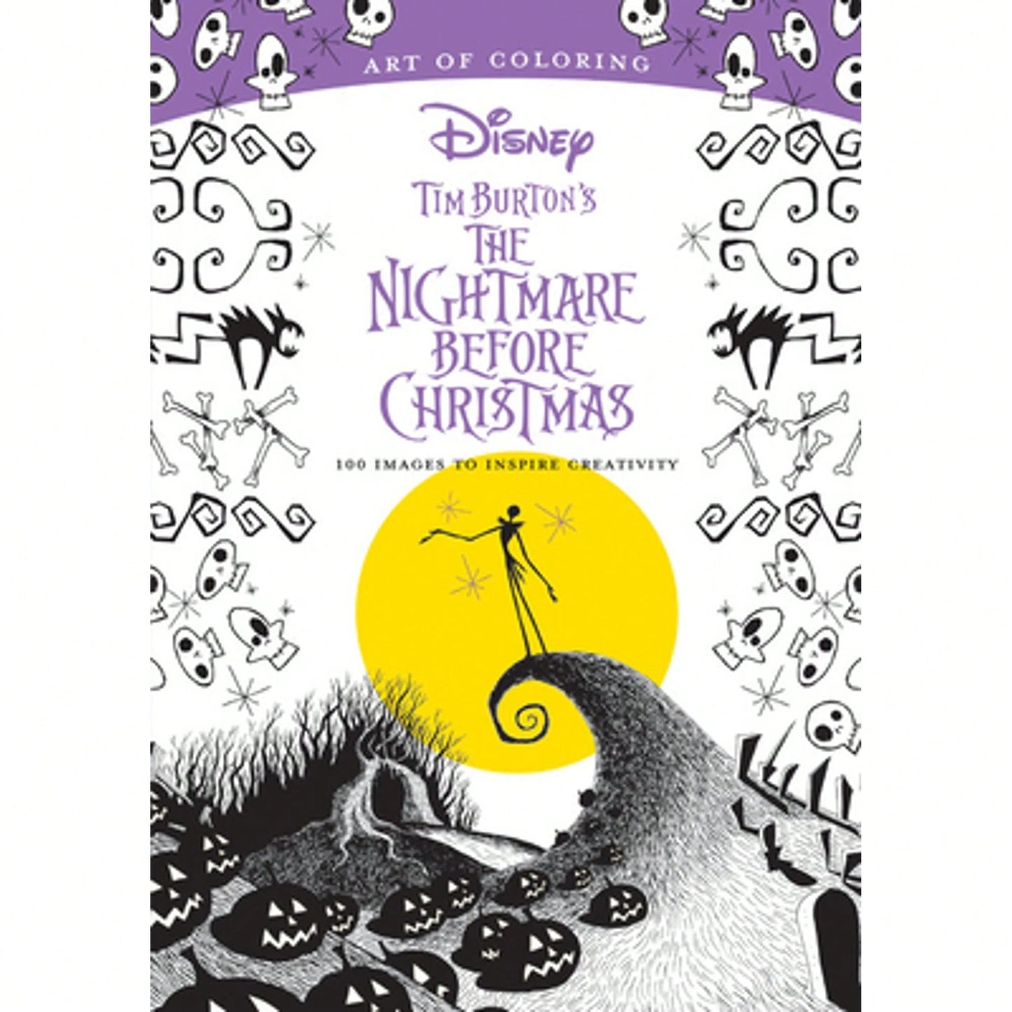 Pre-Owned Art Of Coloring: Tim Burton's The Nightmare Before Christmas: 100 Images To Inspire (Paperback) By Disney Books