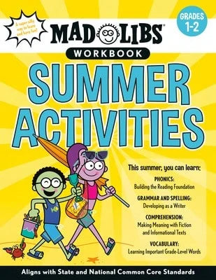 Pre-Owned Mad Libs Workbook: Summer Activities: Grades 1-2-- Aligns With State And National Common (Paperback) By Catherine Nichols, Mad Libs